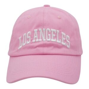 🆕 Pink Los Angeles Women's Adjustable Cap